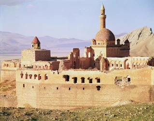 View of the Ishak Pasa Palace
